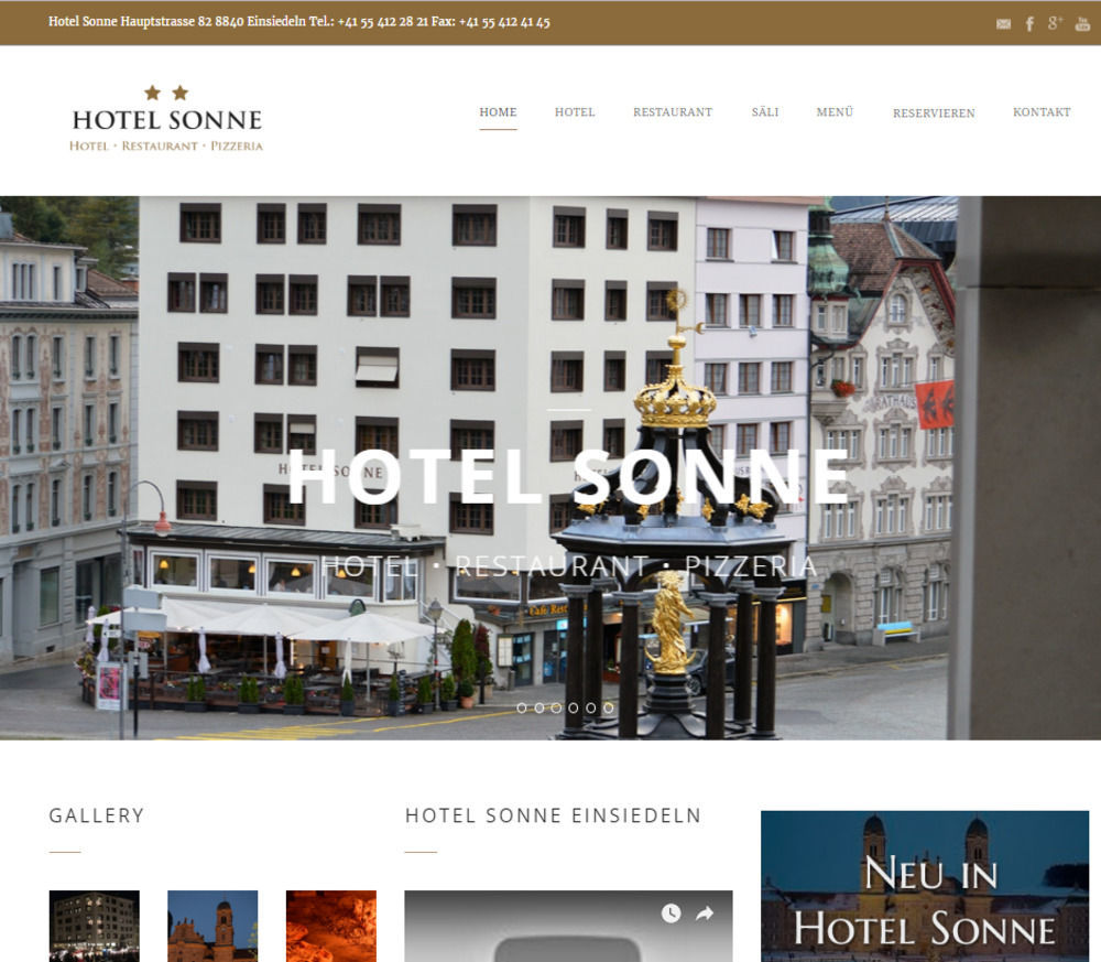 Hotel Sonne Einsiedeln Esterno foto